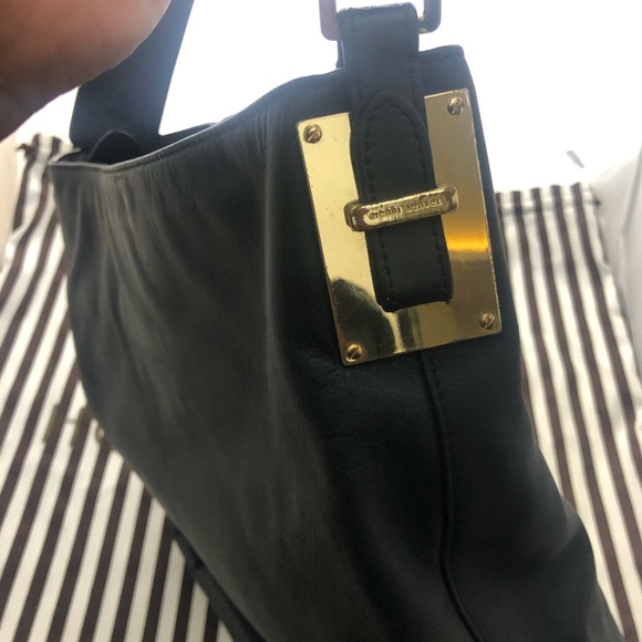 Henri Bendel Womens Double Strap Hobo Tote Handbag - Picture 6 of 7